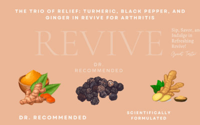 Finding Relief from Arthritis: How Turmeric, Black Pepper, and Ginger in Revive Can Help.